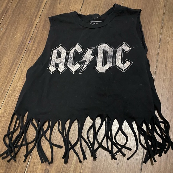 Livenation | Tops | Acdc Crop Top | Poshmark